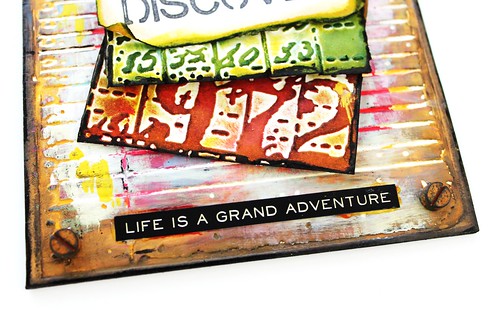 Meihsia Liu Simply Paper Crafts Note Holder Back to School Simon Says Stamp Tim Holtz Explore Dream Discover 5