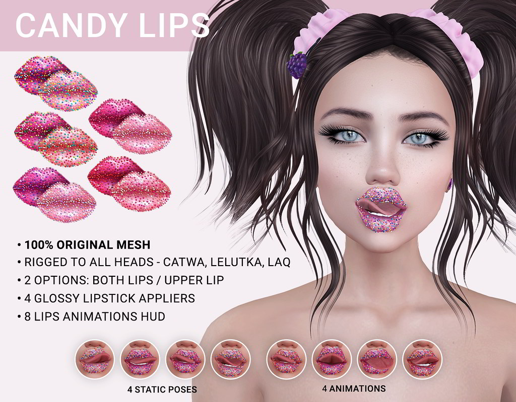 SEmotion Libellune Colorful Candy Sprinkles Lips