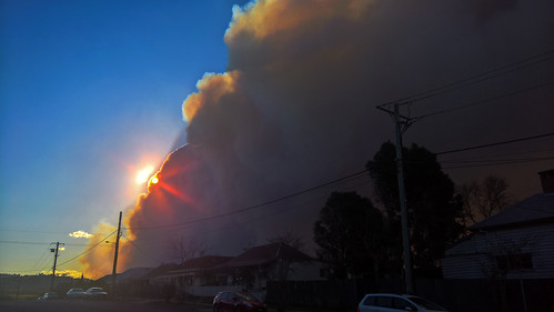 sky sun smoke fire bushfire