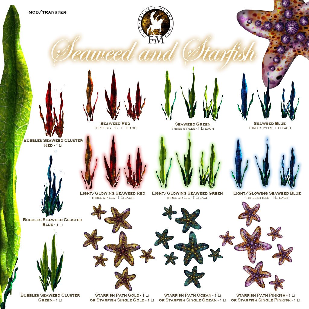 F&M * Seaweed & Starfish Gacha