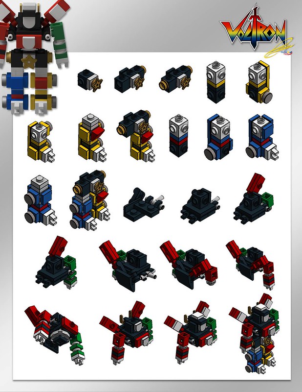 Zbuduj własnego micro LEGO Voltron 1