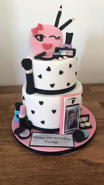 Sweet Make Up Themed Girly Cake by Homemade with Love cakes