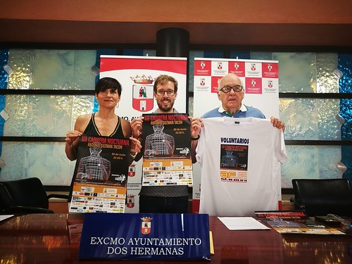 Presentación de la XII Carrera Nocturna con el delegado de Deportes Francisco Toscano Rodero