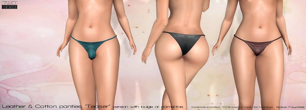 Panties "Teaser" bulge & camel-toe version