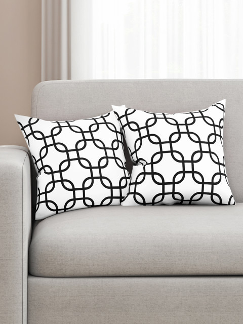 Black and white cushion covers