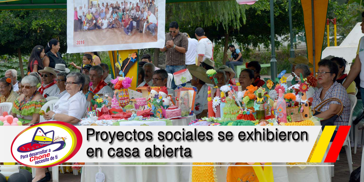 Proyectos sociales se exhibieron en casa abierta