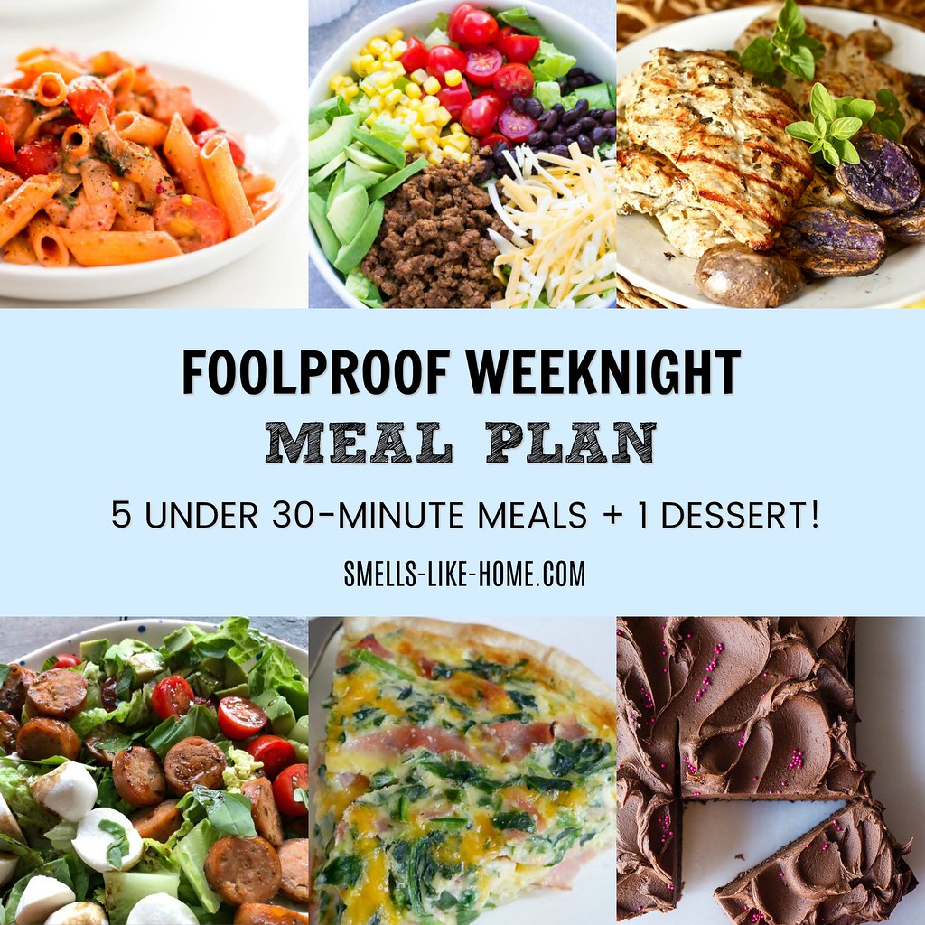 Foolproof Weeknight Meal Plan – Week 2