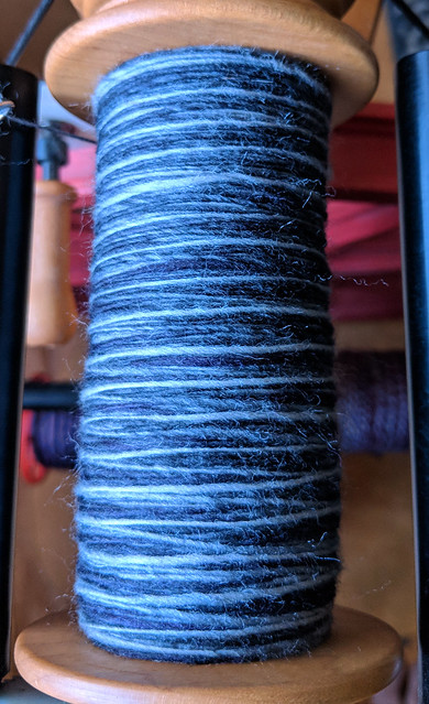 Tour de Fleece 2018 Day 2 - Into The Whirled Polwarth Silk Blended Top in 221b Colorway 2nd Singles 11