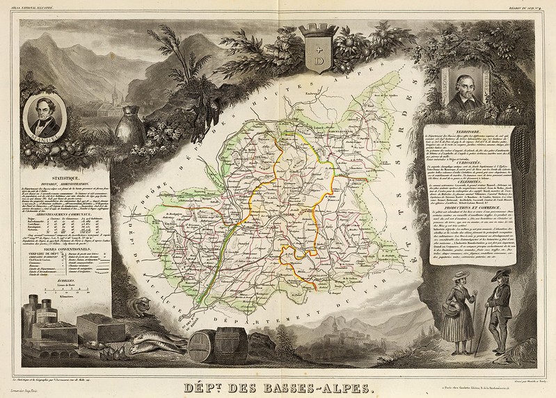 Victor Levasseur - Dept. De Basse-Alpes (1856)