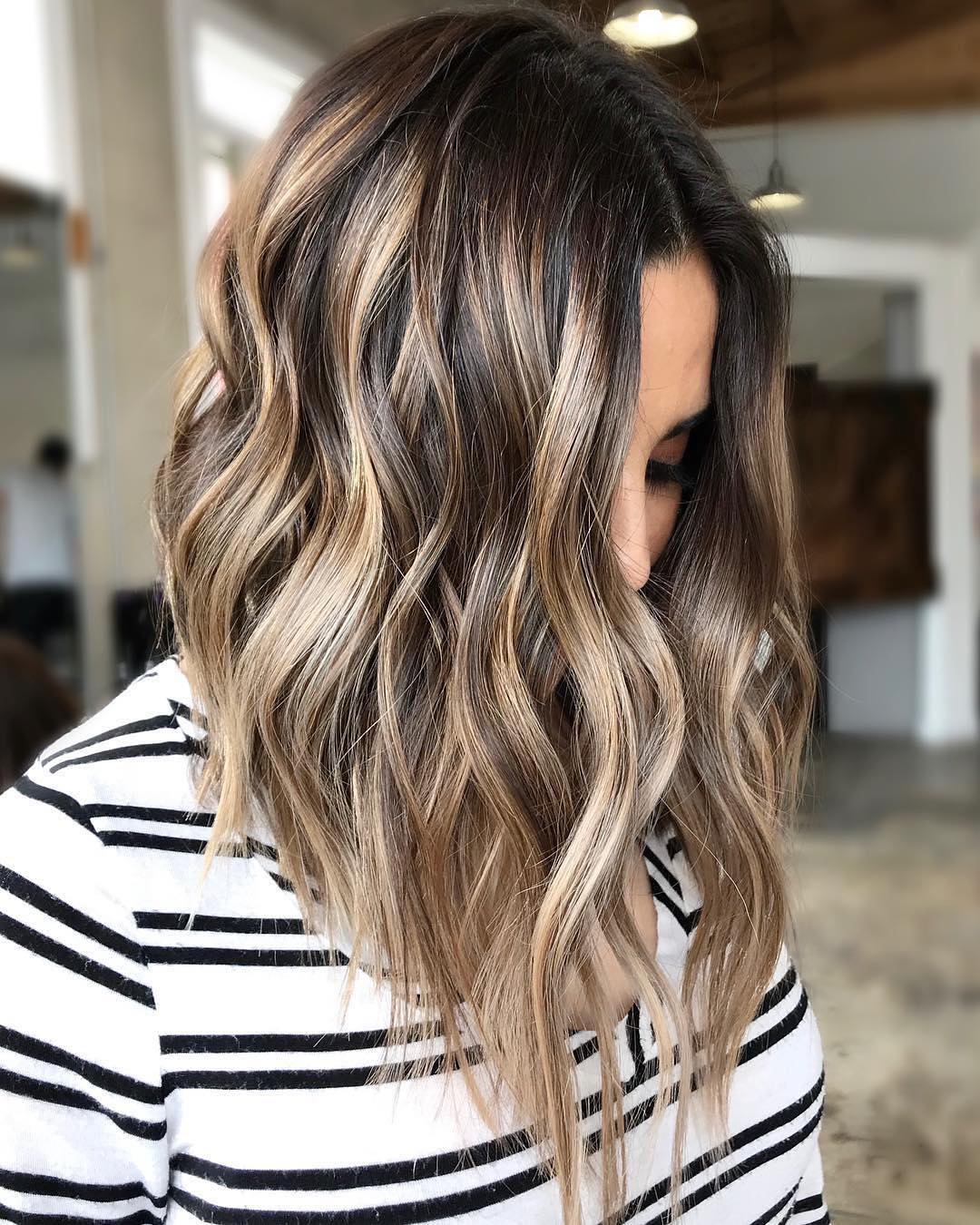 2018 Ombre Balayage Hairstyles For Chic Mid Length Hair ! 6