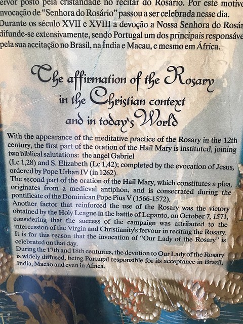 Obidos, affirmation of the Rosary