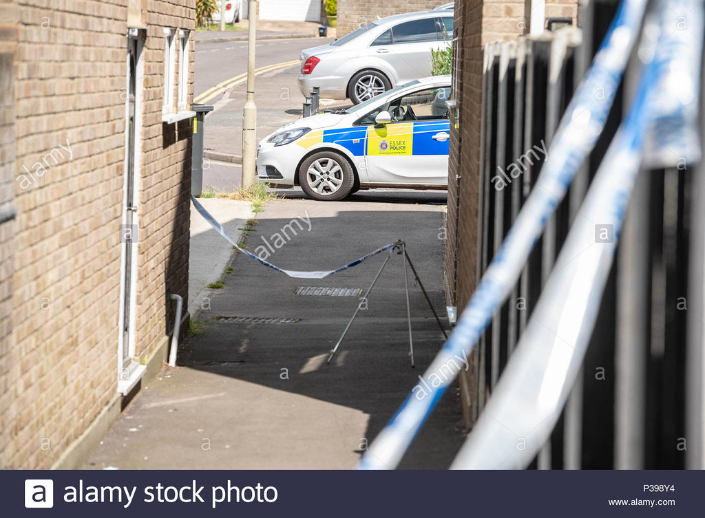 Scene of an alleged rape in Brentwood, Essex