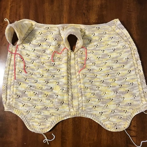 Another view of the onesie...almost done!