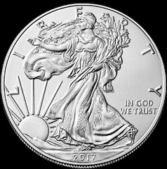 2017 Silver eagle bullion coin