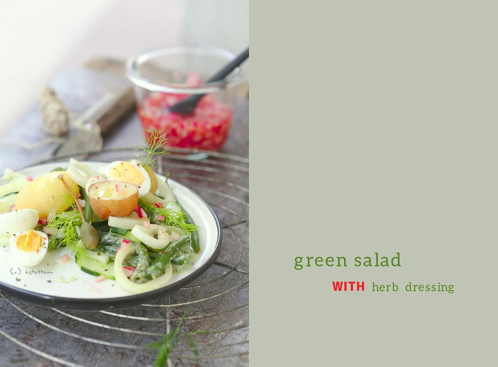 green salad w/ herb dressing