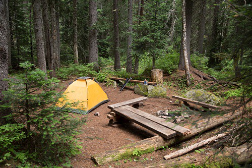 hiking and camping