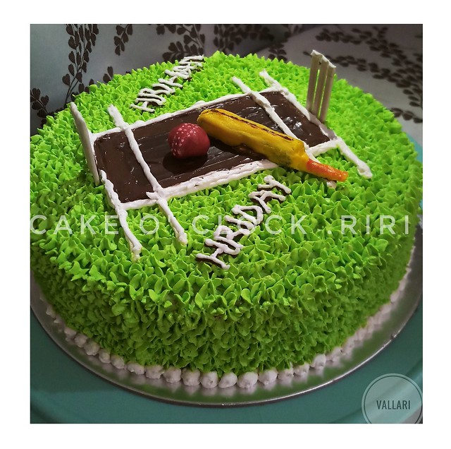 Cricket Themed Cake from CAKE O'clock.RiRi