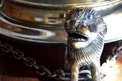 surprised little lion under the lectern (15th Century)