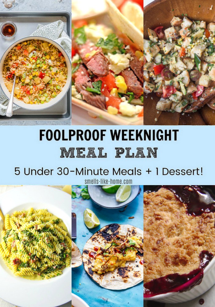 Foolproof Weeknight Meal Plan – Week 6