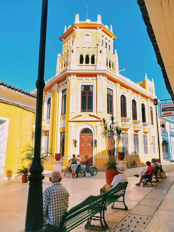 A yellow building in Sancti Spiritus, Cuba