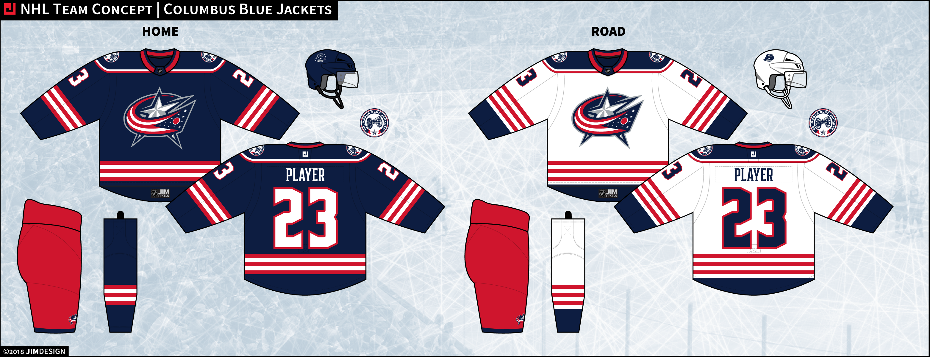 2018 NHL Alternate Uniform Concepts - Columbus Blue Jackets