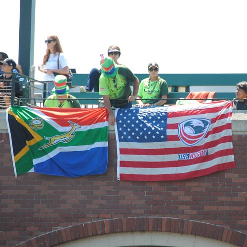SAF and USA repping #rugby #rwc7s #attpark #blitzboks #eagles #groundhopping