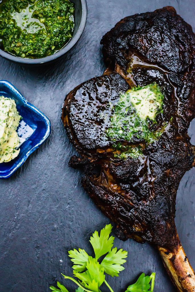 Serve grilled steak with a flavorful and bright compound butter.