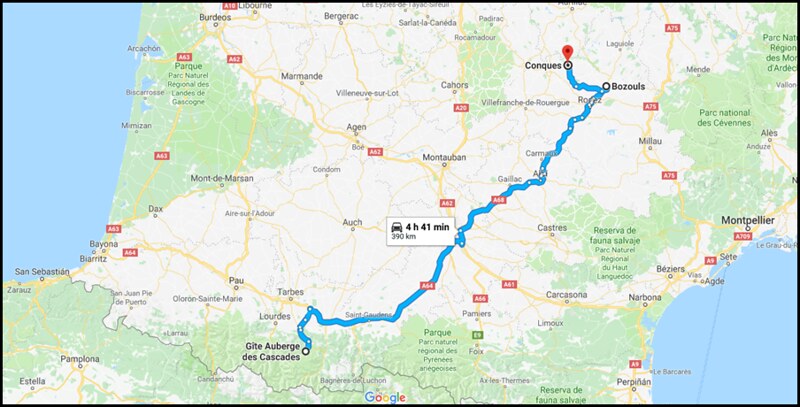4. Aveyron: Bozouls, Conques. - De viaje por Francia: diarios, viajes y excursiones en coche. (1)