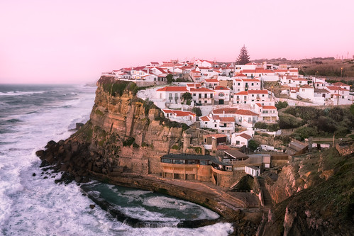 azenhasdomar portugal sea seascape ocean hidden portuguese sunset coast westcoast village