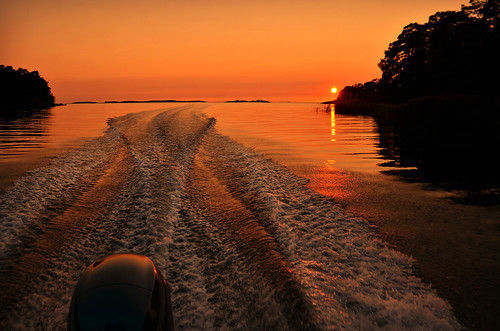 sunsetcapital augustevening sandinssundet sunset hangö hanko finland suomi nordic busterboat tackjoni