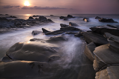 taiwan taitung landscape landscapephotography longexposure seascape photography sunrise rock ocean wave 台灣 台灣風景 台東 小野柳 日出 海景