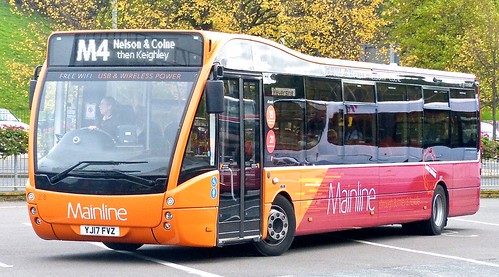 YJ17 FVZ ‘The Burnley Bus Company’ No. 258 ‘Mainline’. Optare Versa V1170 /1 on ‘Dennis Basfords’s railsroadsrunways.blogspot.co.uk’