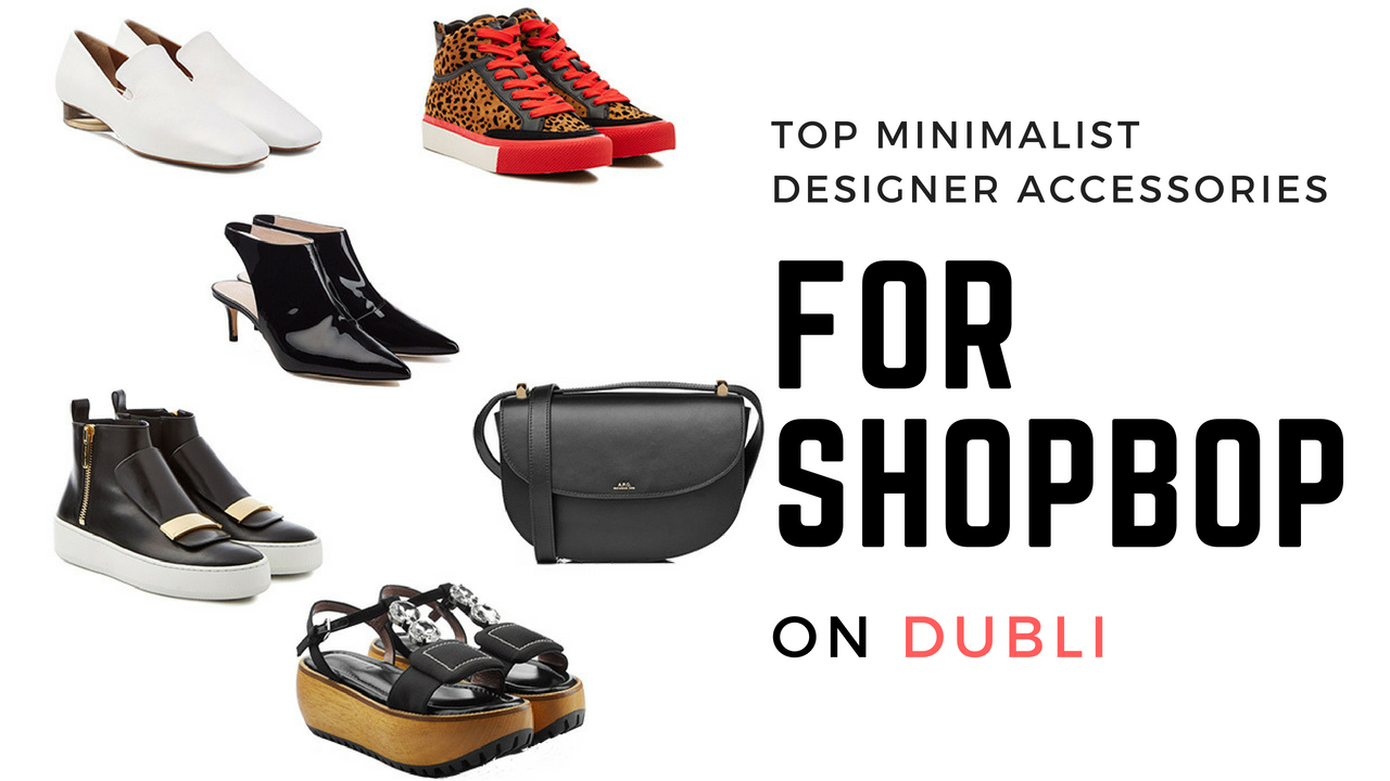 minimalist designer accessories on shopbop