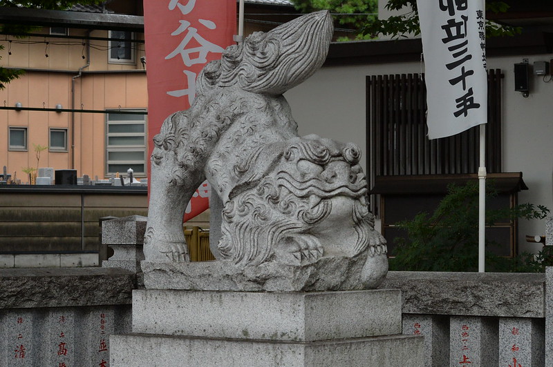 Nikon Df+AF P DX NIKKOR 70 300mm f4 5 6 3G ED雑司ヶ谷大鳥神社の狛犬呍像