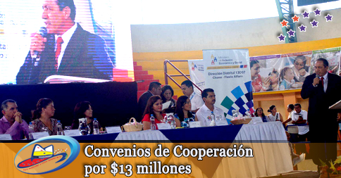 Convenios de CooperaciÃ³n por $13 millones