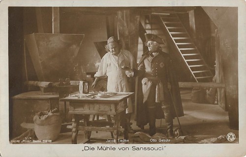 Otto Gebühr and Jakob Tiedtke in Die Mühle von Sanssouci