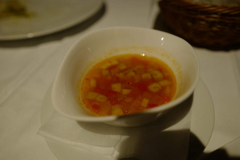 HOTEL SPA ANDA RESORT伊豆高原本館Pelesir Restaurant スープ 夏野菜のミネストローネ