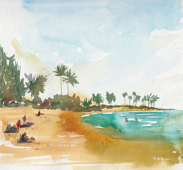 180630 Kauai Poipu beach from photo