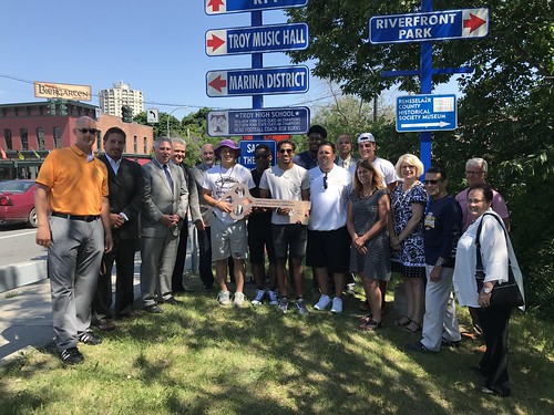 Troy High Flying Horses Street Sign Unveiling 06-22-2018