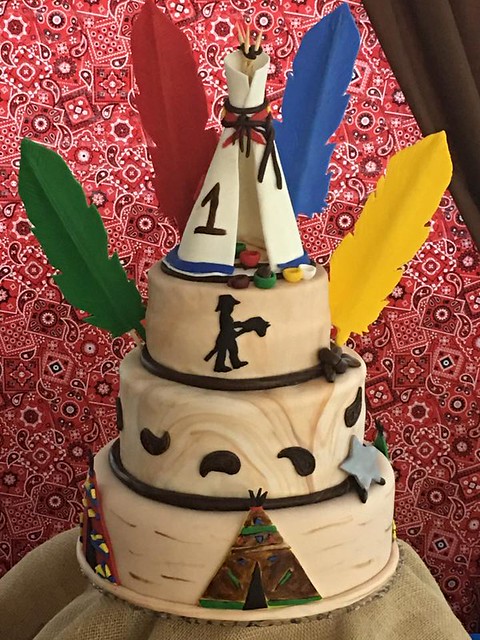Cowboy vs Indians Cake by Dream Cakes by Bannyju