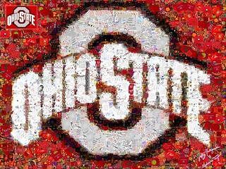 Collusion (digital collage) of Ohio State University logo
