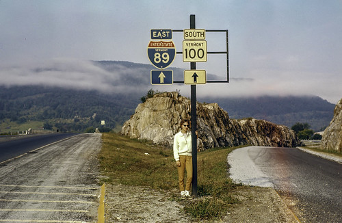 mountains vermont intestate 1961 highway directionsigns interstate89