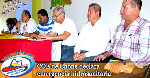COE de Chone declara emergencia hidrosanitaria