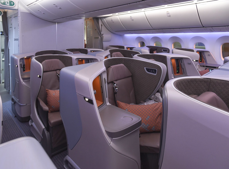 singapore airlines dreamliner business class