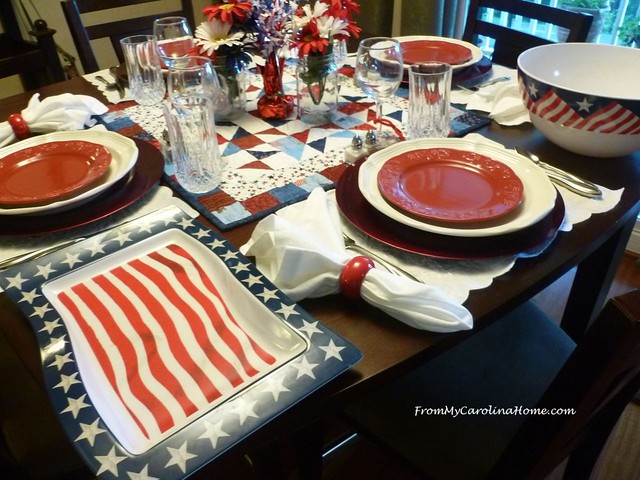Vintage Fourth Tablescape at From My Carolina Home