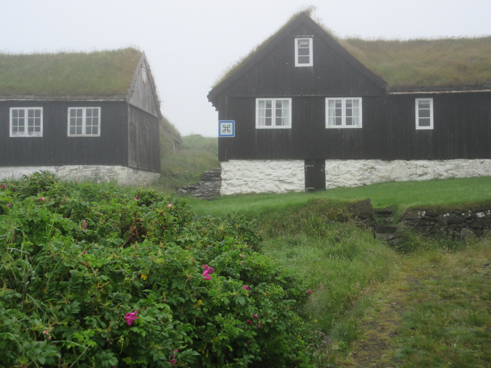 Sandur Village Museum in the Mist, Sandoy, Faroe Islands, 14 July 2018