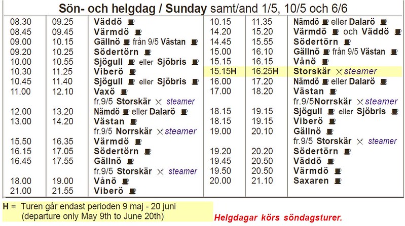周日  Stockholm to Voxholm