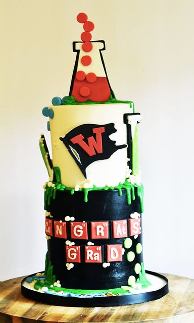Rad Graduation Cake by Sweets Geeky Cakes