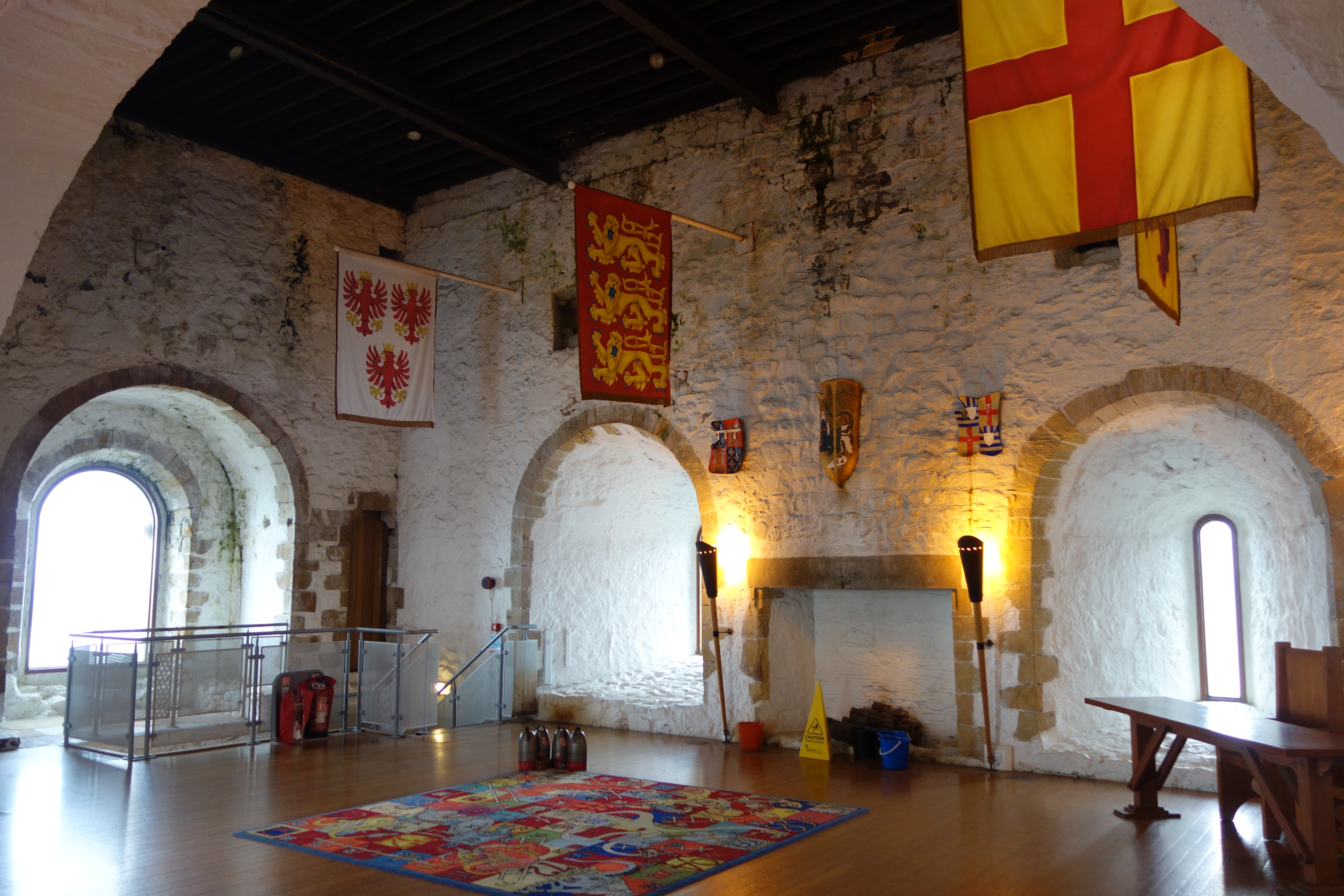 Interior of Carrickfergus Castle. Photo taken on July 30, 2014.