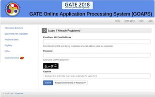 GATE 2019 admit card